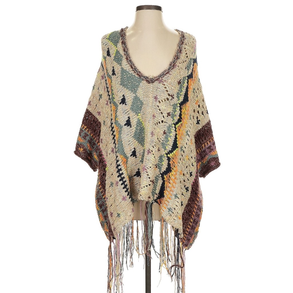 Free people hidden gem poncho top RARE